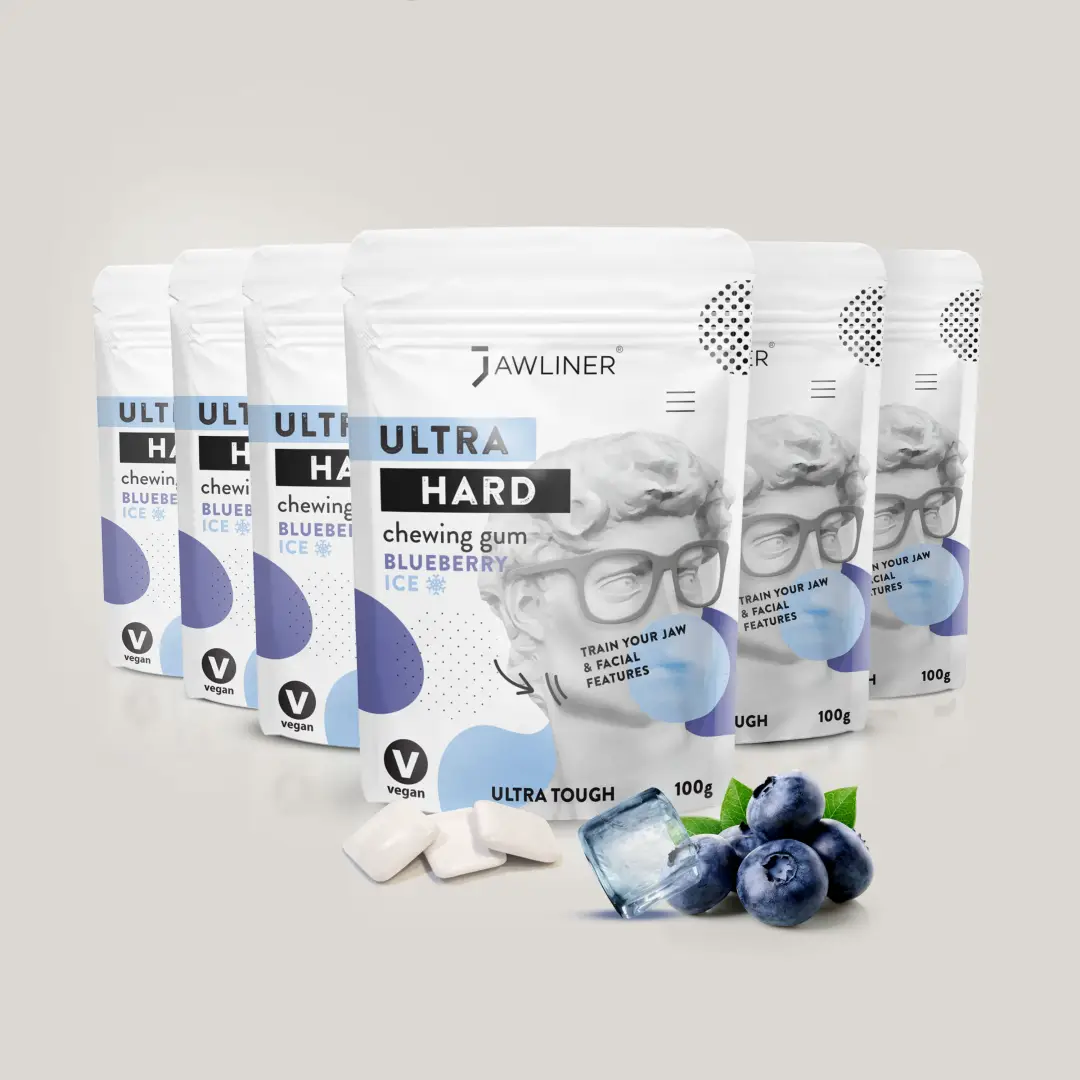 JAWLINER® Fitness Chewing Gum Blueberry Ice - Image 19