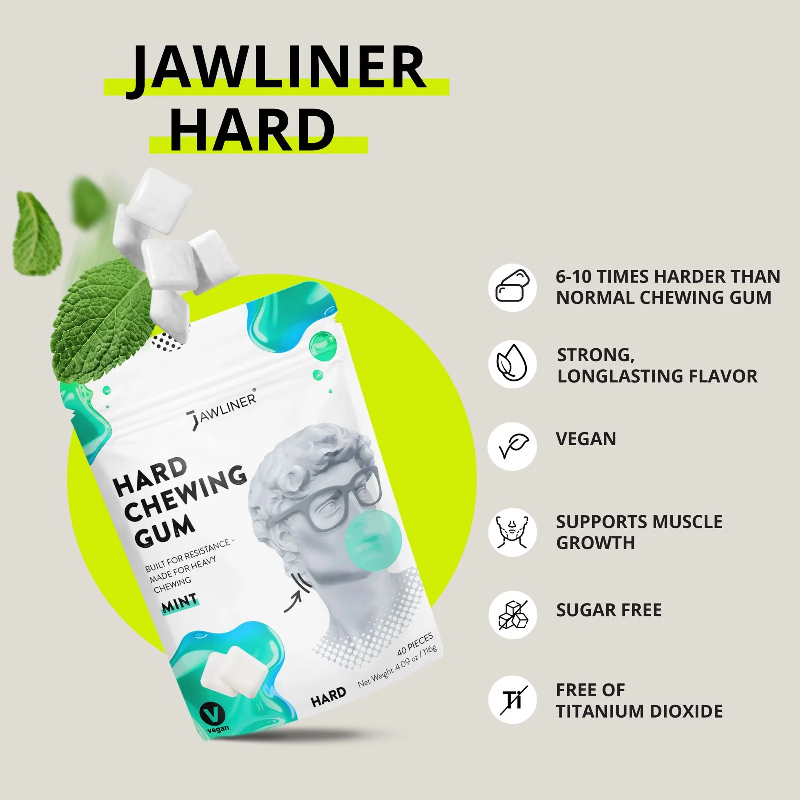 JAWLINER® Hard Chewing Gum - Image 10